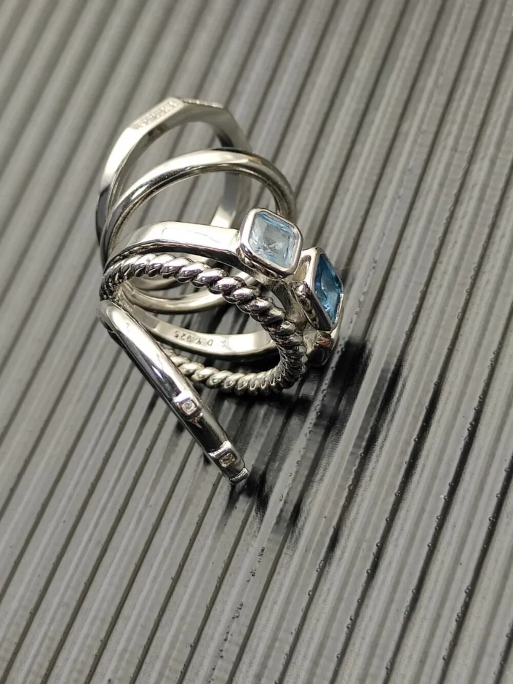 David Yurman five-link ring - Picture 7 of 7